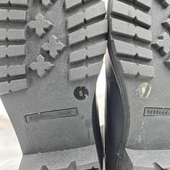 NEW Rebecca Allen black leather all weather Chelsea boots size 6 - Picture 7 of 8